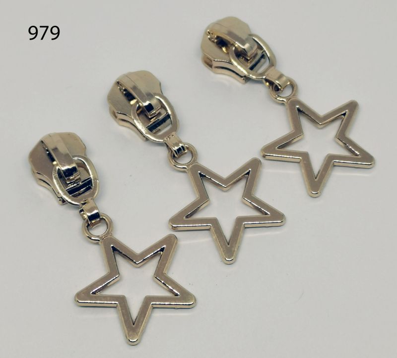 [180 9437 979] Zipper (Schieber) 5 mm grob Stern