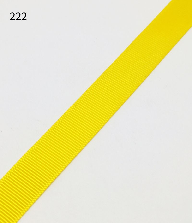 [350 4615 222] Ripsband 15mm - Diverse Farben (222 Zitronengelb)