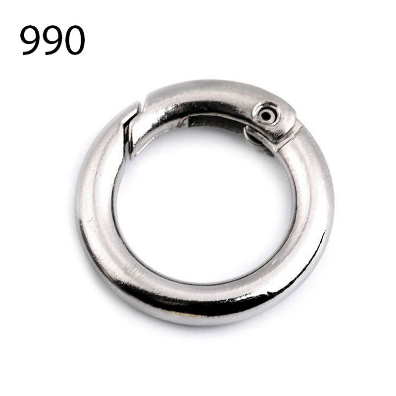 [616 4216 990] Karabiner Ring  Ø 16mm (990 Silber)
