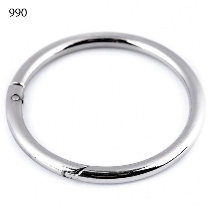 [616 9250 990] Karabiner Ring Ø 50mm (990 Silber)