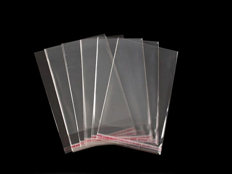 [921 0608 001] 100er Pack Cellophanbeutel mit Klebestreifen  6 x 8 cm
