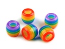 Grosslochperle gestreift 10 x 12mm (waschbar)