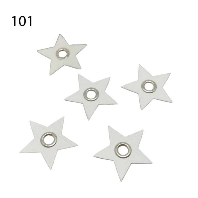 [628 4531 101] Ösenpatch Stern 31 x 31 mm (101 Weiss)