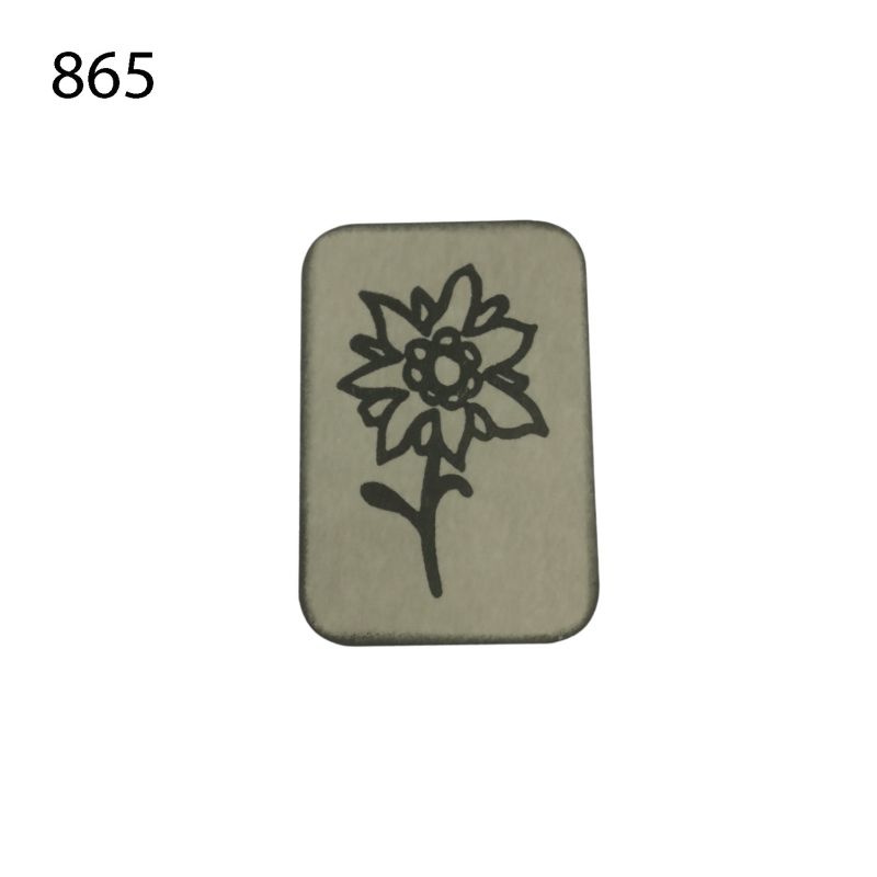 [632 1427 865] Label "Edelweiss" von  Anki`s Siebenkind (865 Hellgrau)