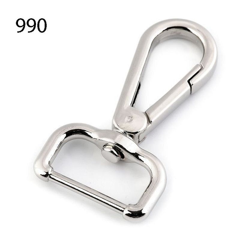 [616 8225 990] Karabinerhaken 25mm (990 Silber)