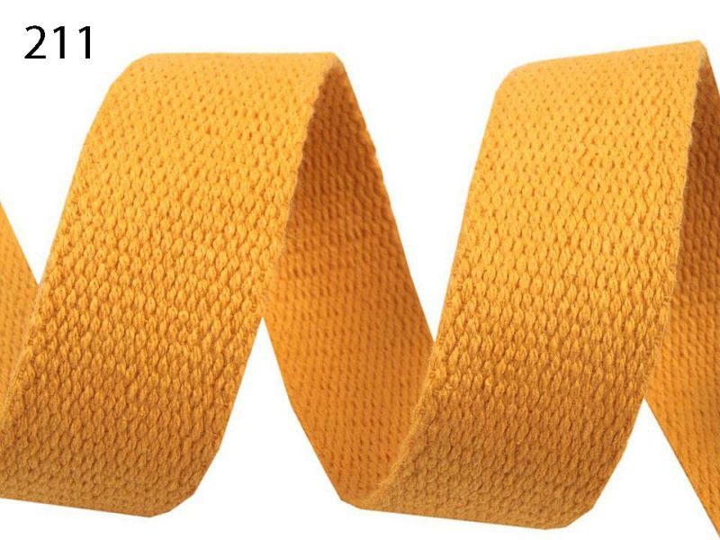 [730 8630 211] Gurtband Baumwolle 30mm - Diverse Farben (211 Eigelb)