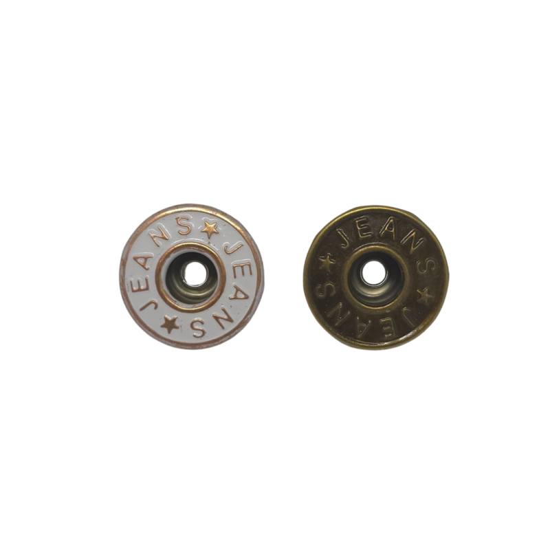 [225 1416 101] Jeansknopf 16.7mm Diverse Farben (101 Weiss)