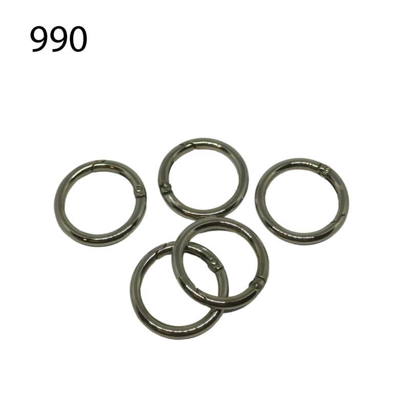 [616 6132 990] Karabiner Ring Ø 25 mm (Stärke 4 mm) (990 Silber)