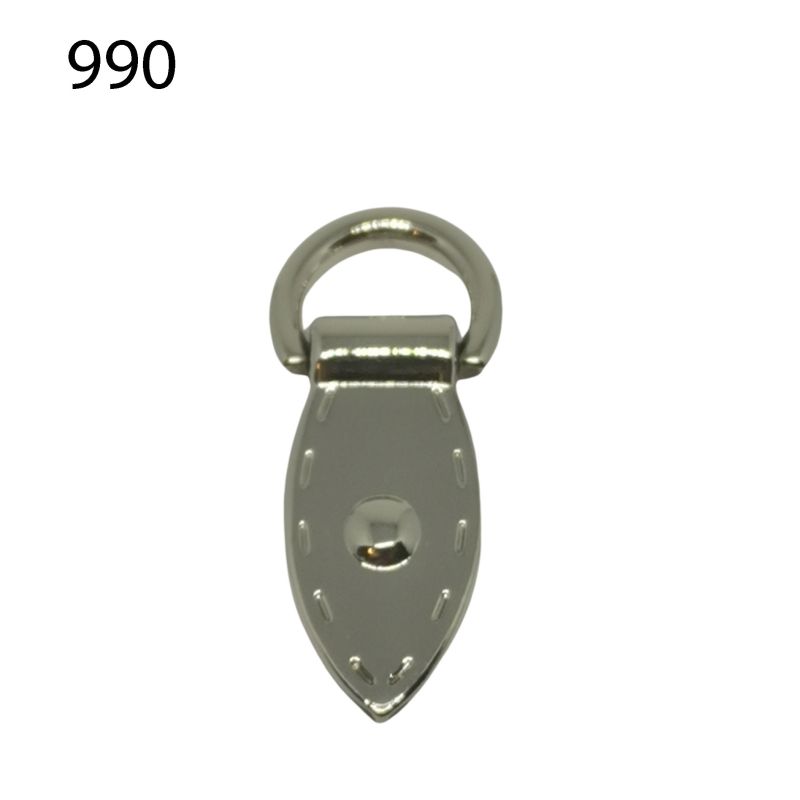 [626 4821 990] D-Ring zum anschrauben 13mm (990 Silber)