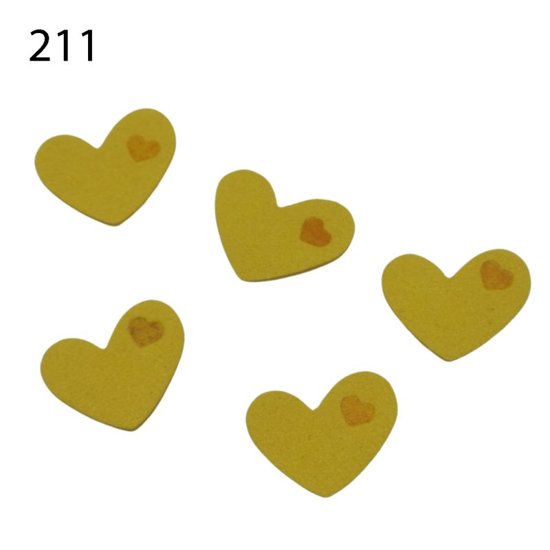 [628 4364 211] Label aus Kunstwildleder Herz 15 x 20mm (211 Eigelb)
