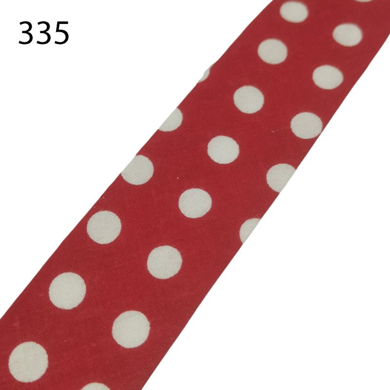 [320 6411 335] Schrägband 30mm gepunktet (335 Rot)