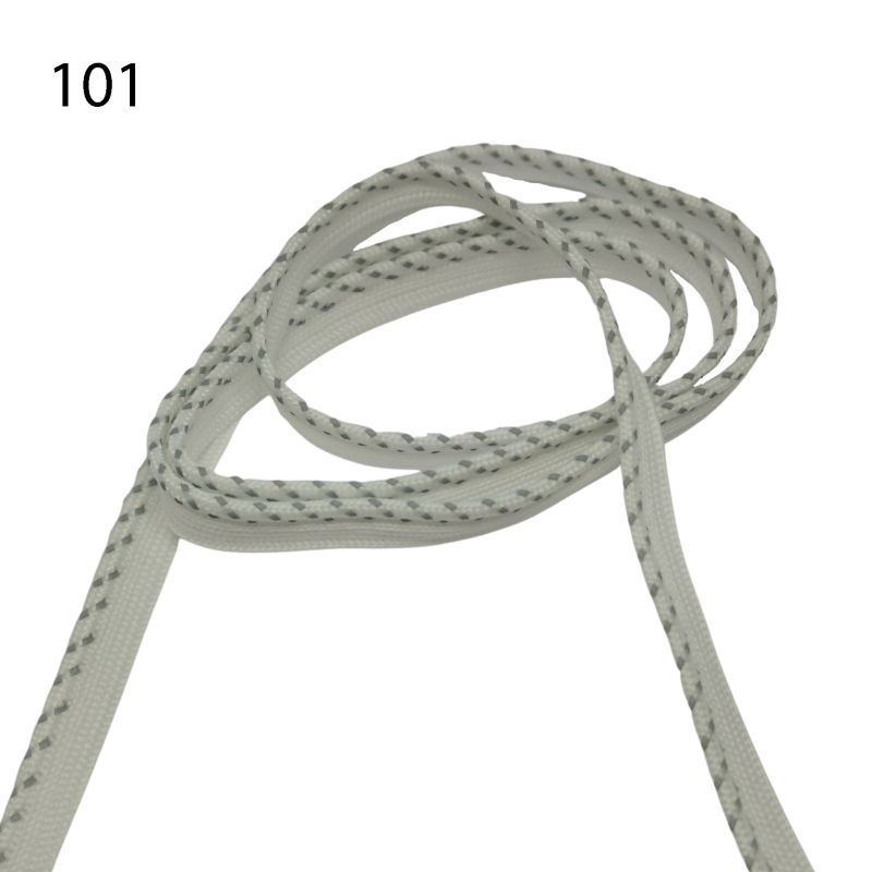 [341 5610 101] Paspelband mit reflektierendem Effekt (101 Weiss)