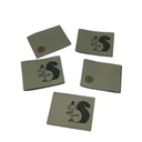 Weblabel zum Einnähen Eichhörnchen und Haselnuss 30 x 39 mm