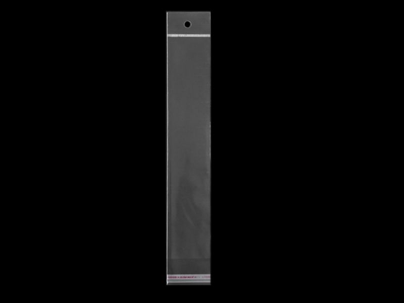 [921 0525 001] 100er Pack Cellophanbeutel mit Klebestreifen 5 x 25.5cm