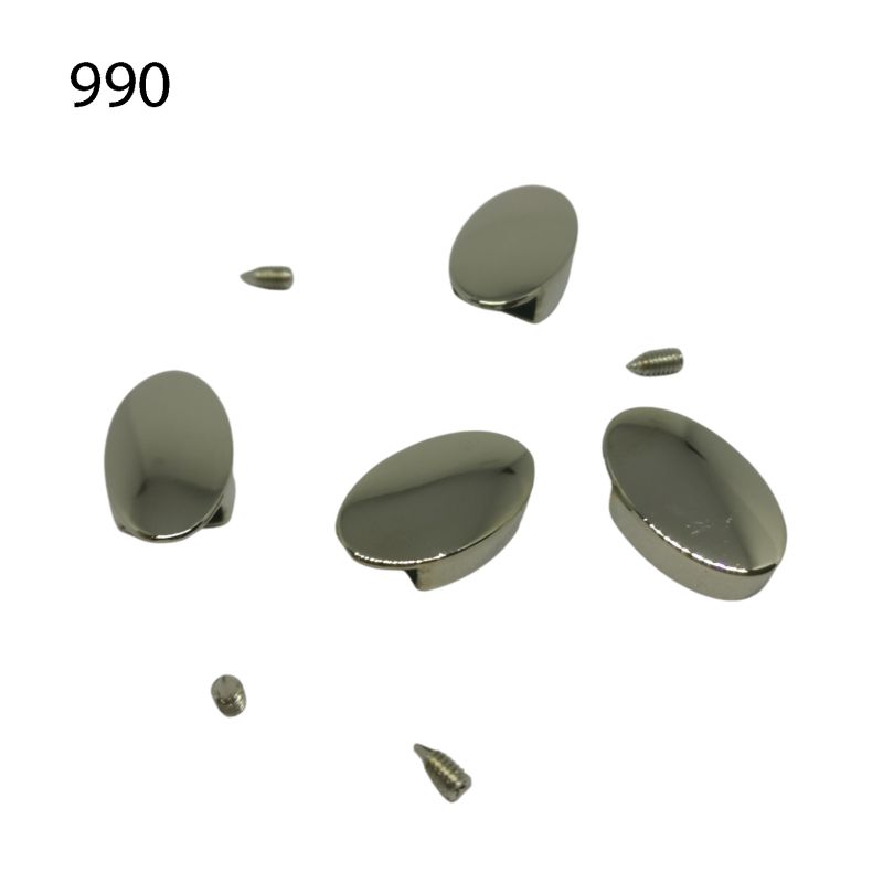 [610 3912 990] Reissverschluss Endstück zum schrauben 12 x 20mm (990 Silber)