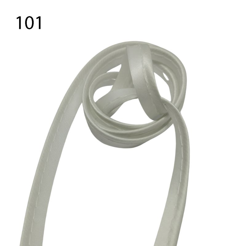 [341 6212 101] Paspelband Satin 12mm (101 Weiss)