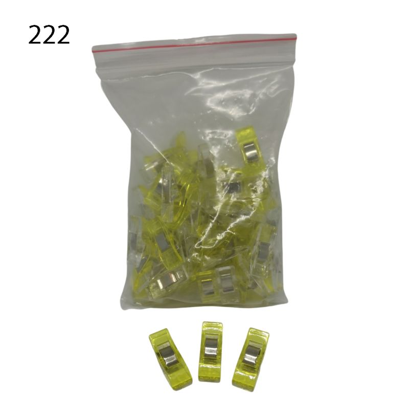 [682 7821 222] 50er Set Wonderclip 27mm (222 Zitronengelb)