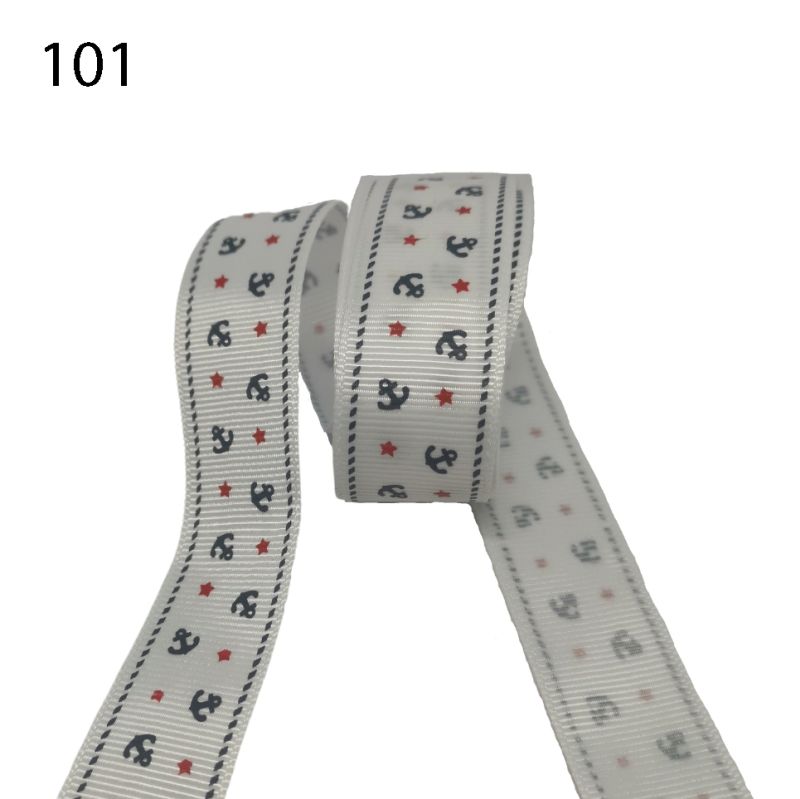 [350 7421 101] Ripsband ca. 25mm Anker (101 Weiss)