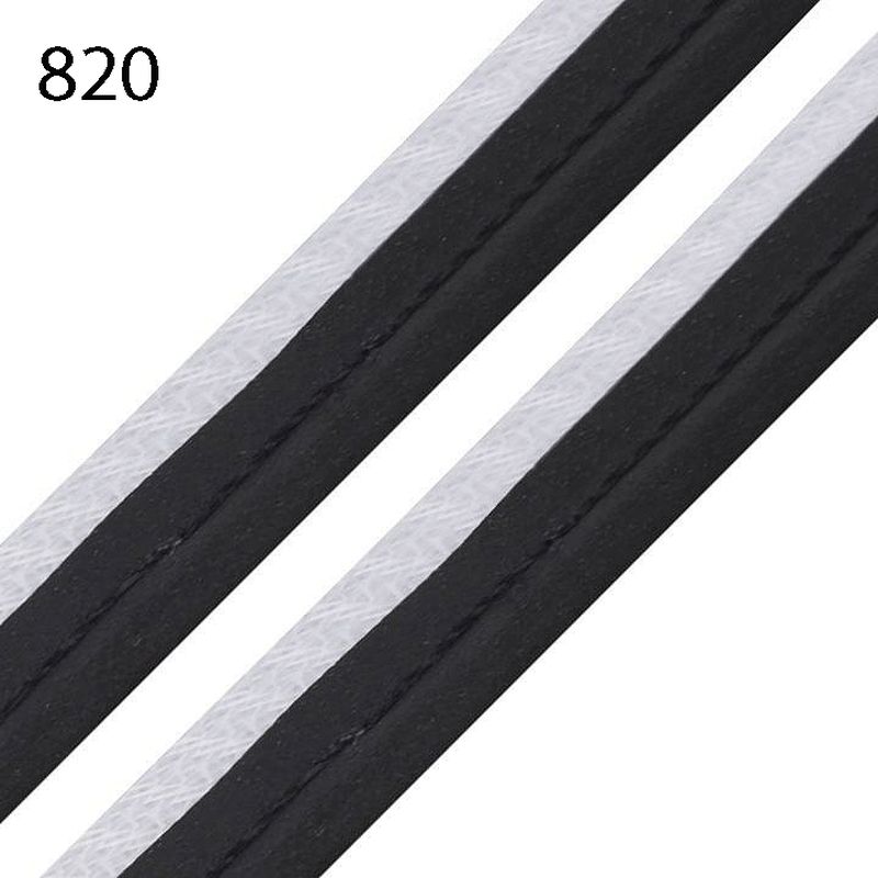 [341 1110 820] Paspelband reflektierend 10mm (820 Schwarz)