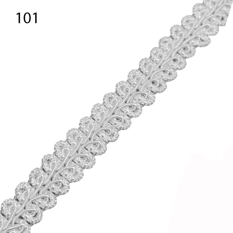 [374 4984 101] Posamentenborte 11mm - Diverse Farben (101 Weiss)