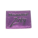 "Monster Zicky" Kunstleder Label 4 x 3 cm