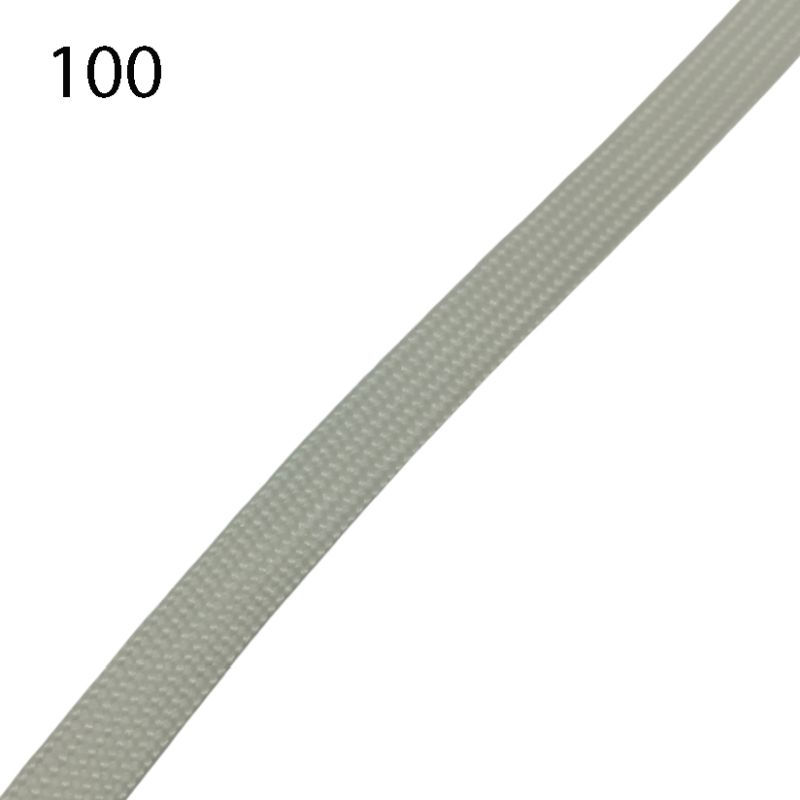 [372 2030 100] Nachleuchtende Flachkordel 10mm - Diverse Farben (100 Leuchtweiss)