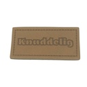 "Knuddelig" Kunstleder Label 4 x 2 cm