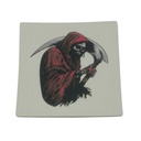 "Sensenmann / Reaper" Kunstleder Label 4 x 4 cm