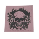 "Skull / Totenkopf" Kunstleder Label 4 x 4 cm