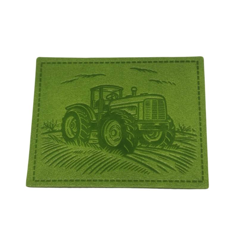 "Traktor" Kunstleder Label 5 x 4 cm