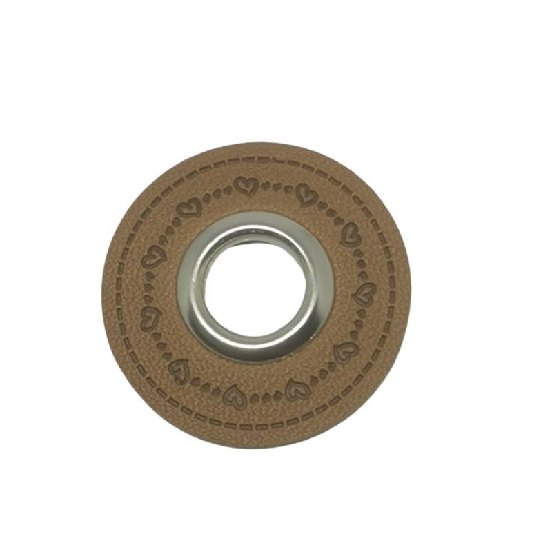 [628 4110 000] Ösenpatch rund "Herzen" 32 mm