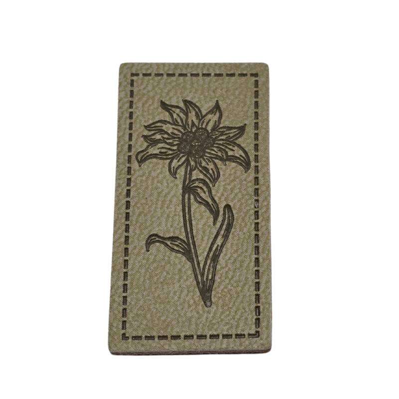 "Edelweiss" Kunstleder Label 4 x 2 cm