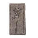 "Blume" Kunstleder Label 4 x 2 cm