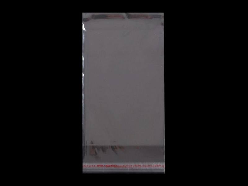 [921 0710 001] 100er Pack Cellophanbeutel mit Klebestreifen  7 x 10 cm