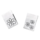 Weblabel Blume zum Einnähen 15 x 22 mm