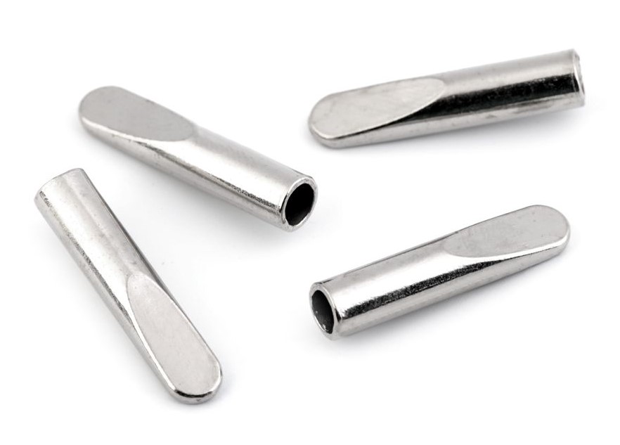 [610 1661 990] Endstück für Ø 4 mm Kordeln / Schnüre (990 Silber)