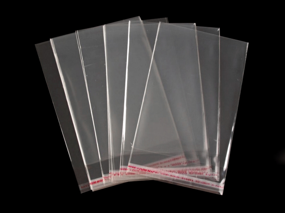 [921 1014 001] 100er Pack Cellophanbeutel mit Klebestreifen 10 x 14 cm